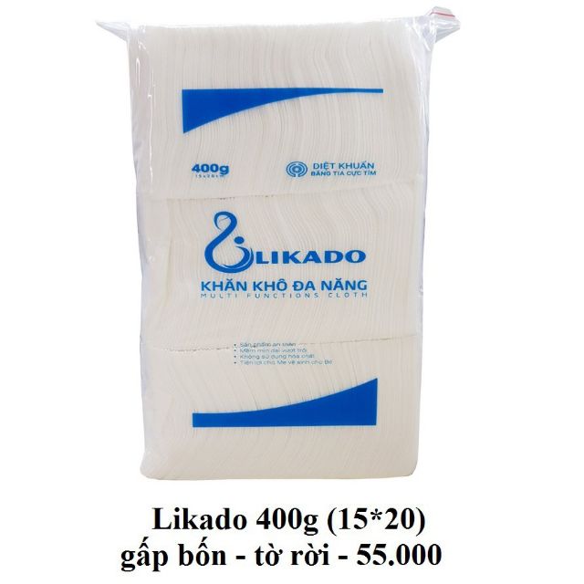 Khăn vải khô đa năng Likado Loại 400g