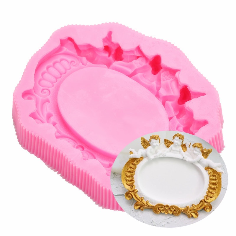 1 Khuôn làm bánh bằng silicon hình khung ảnh vintage độc đáo