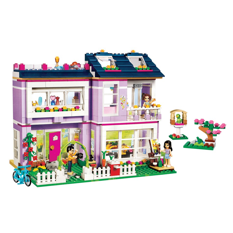 731PCS Những người bạn Lego tương thích Đồ chơi Nhà Emma cho trẻ em bé gái bé trai Món quà Khối xây dựng nhỏ DIY