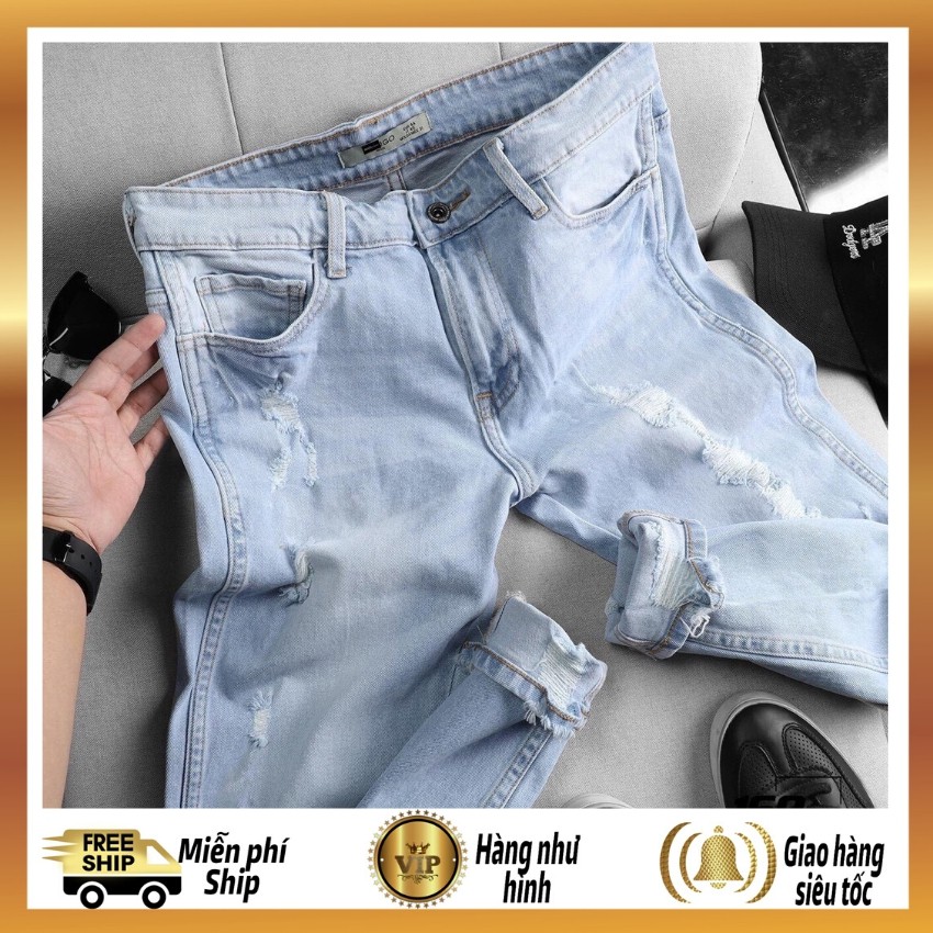 Quần jean nam chất bò,thoáng mát cá tính trẻ trung,taka 44 | BigBuy360 - bigbuy360.vn