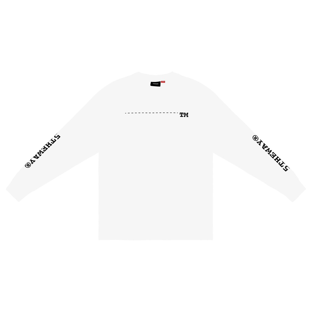 5THEWAY® /trademark™/ TRADITIONAL FIT LONG SLEEVE TEE™ in WHITE aka Áo Thun Trắng Tay Dài