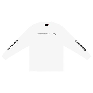5THEWAY® /trademark™/ TRADITIONAL FIT LONG SLEEVE TEE™ in WHITE aka Áo Thun Trắng Tay Dài