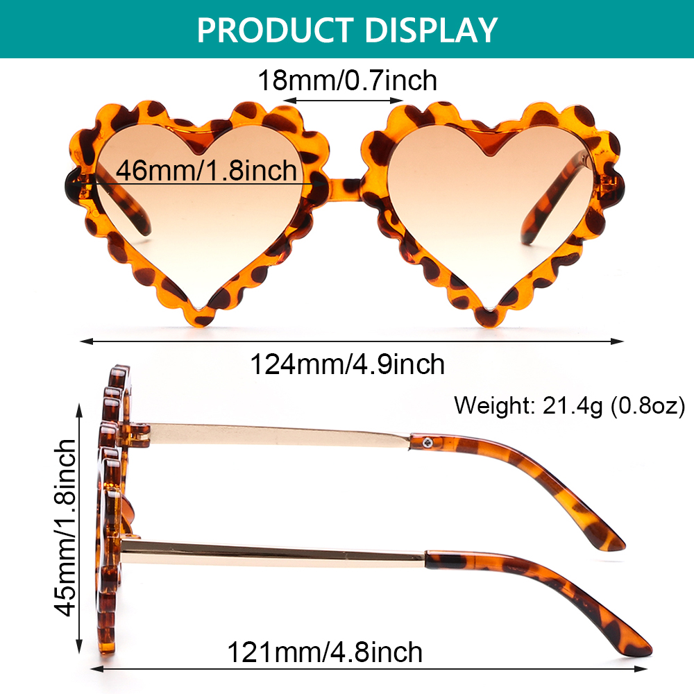 Kính Mát Hình Trái Tim Chống Tia Uv 400 Cho Bé 1-8 Tuổi | BigBuy360 - bigbuy360.vn