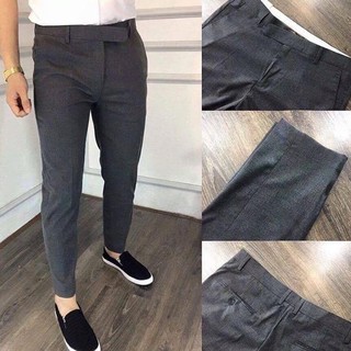 Quần Âu Nam Hàn Quốc Mẫu Mới Nhất - Màu Xám Đậm Chất lượng số 1