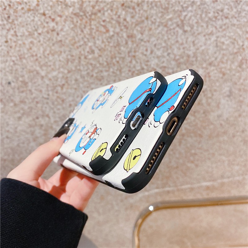Ốp điện thoại lụa họa tiết doraemon cho Iphone 12 Pro Max 12 Mini 11 Pro Max Xs Max Xr 6 6s 7 8 Plus Redmi 8 Note 8 Pro | BigBuy360 - bigbuy360.vn