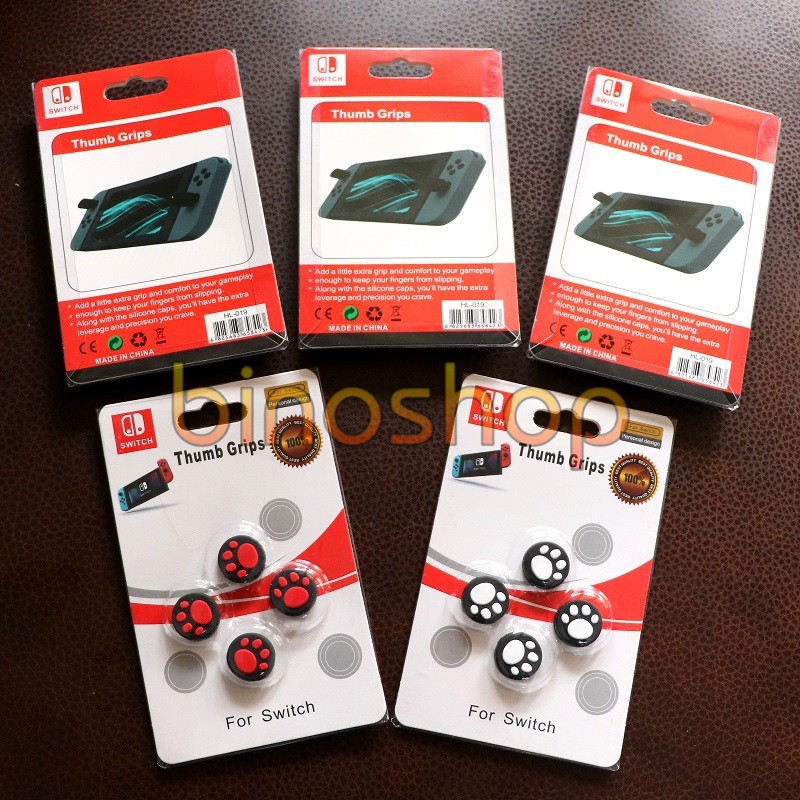 Bọc Chân Gấu Cho Analog Joy Con Nintendo Switch (Bộ 4 miếng) | BigBuy360 - bigbuy360.vn