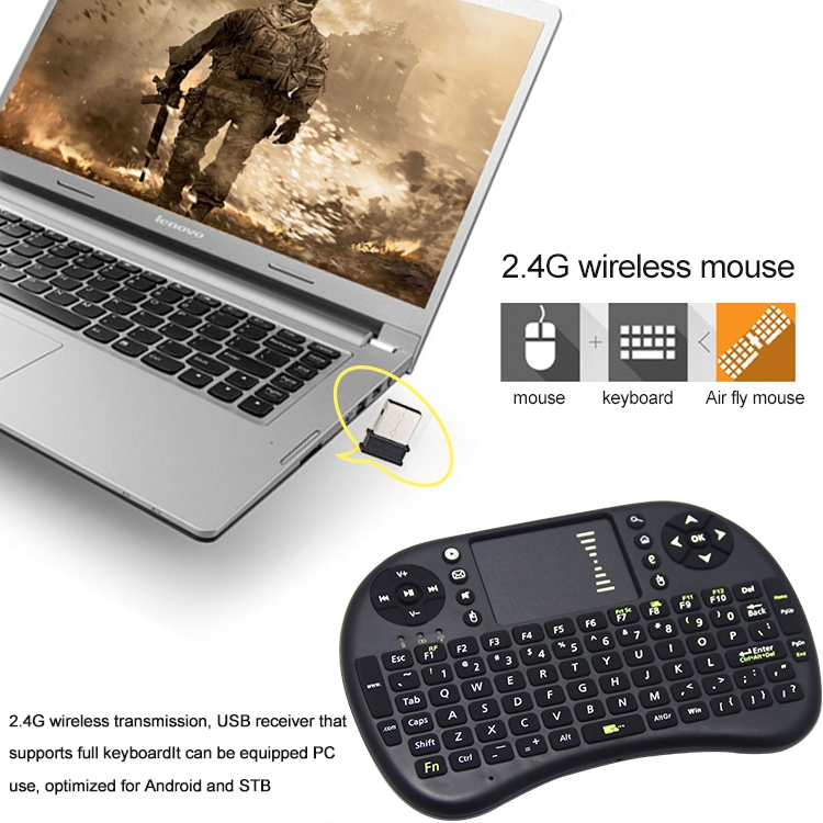 Bàn Phím Điều Khiển Từ Xa Rii 2.4GHz i8 Cho PC Android TV box Điện Thoại