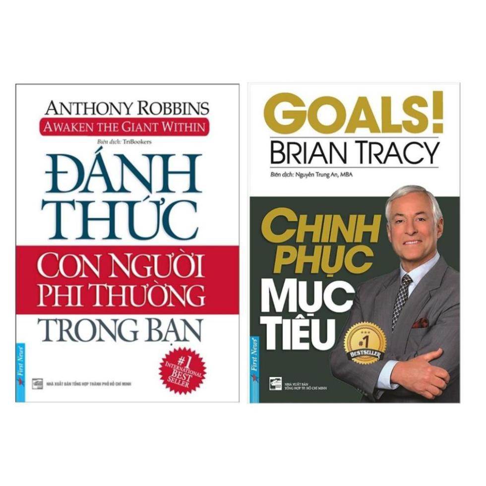 Sách Combo 2 Cuốn Đánh Thức Con Người Phi Thường Trong Bạn và Chinh Phục Mục Tiêu [First News]
