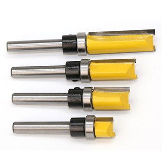 Bộ 4 mũi phay gỗ thẳng bi ngược
