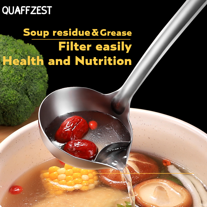 Thìa tách dầu mỡ bằng thép không gỉ 304 chăm sóc sức khỏe an toàn