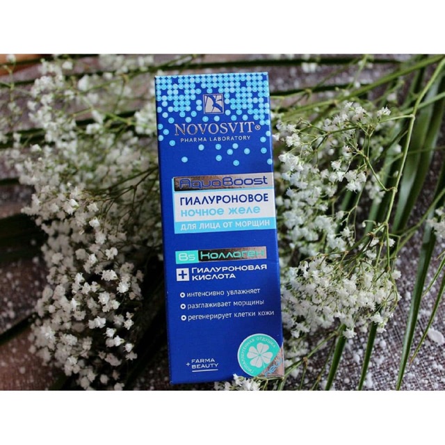 Gel thạch cấp nước Novosvit HA + B5 Aqua Boost