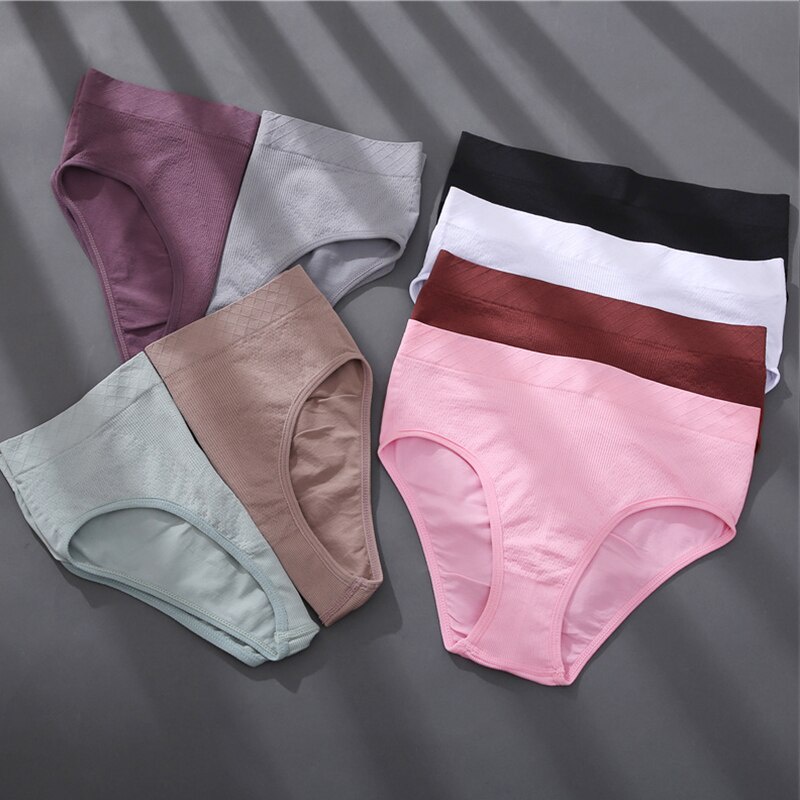 Cute Byte Bộ 2 Quần Lót Lưng Vừa Thoáng Khí Dễ Thương Cho Nữ Size M-2XL