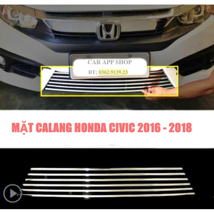 Mặt calang Honda Civic 2012 - 2014 , 2016 - 2018 , 2019 , 2021
