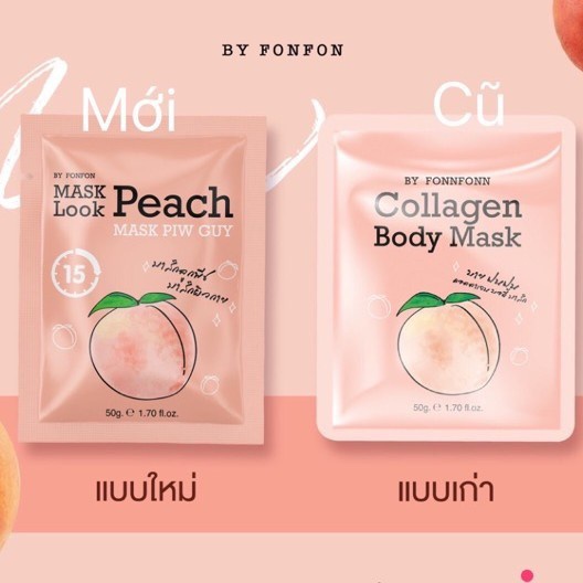 Ủ Trắng Body Đào Mask Look Peach Mask Piw Guy Thái Lan 50gr | BigBuy360 - bigbuy360.vn