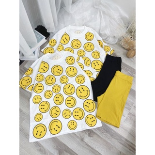 Set quần ngố mặt cười 11010