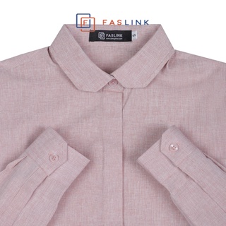 Áo Sơ Mi Nữ Faslink Vải S-Cafe Dòng Luxury Áo Sơ Mi Thời Trang Công Sở - Màu Đỏ
