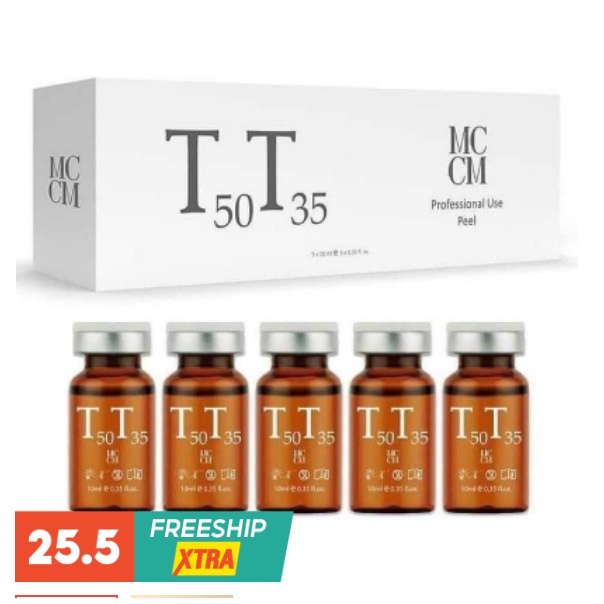 PEELING T50T35 MCCM- Peel Nám da, đồi mồi, rám nắng, thâm, sẹo mụn, quầng thâm, làm trắng da,...Lẻ 1 lọ 10ml