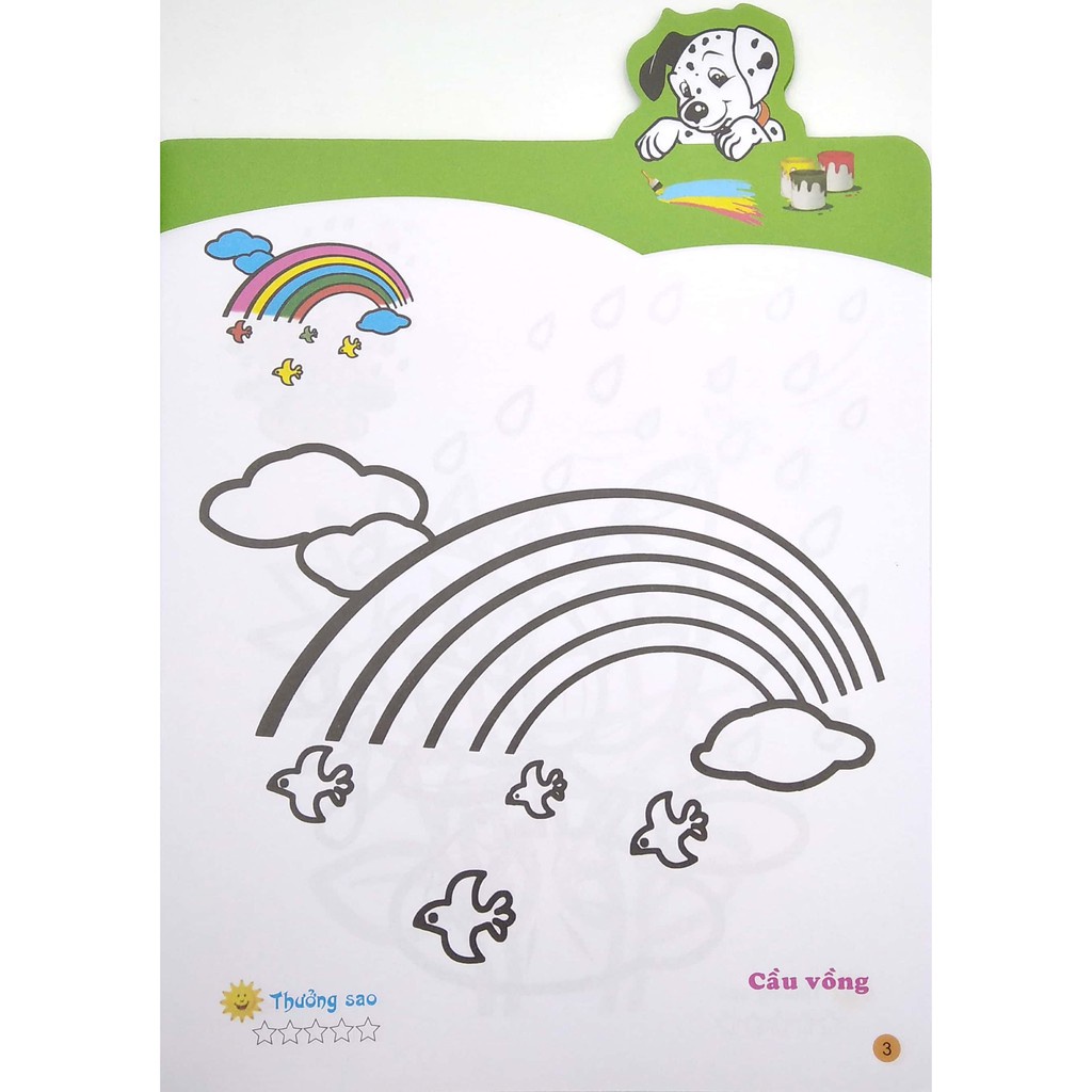 SÁCH - Tô màu cùng cún con ( 5 CUỐN )