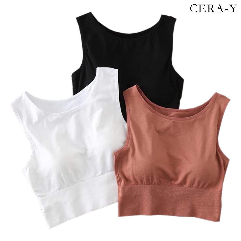 Áo bra croptop CERA-Y màu đen CRA026