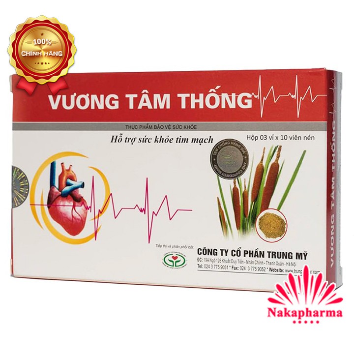 ✅ [KÈM QUÀ] Vương Tâm Thống – Tăng cường lưu thông máu, giảm xơ vữa động mạch, rối loạn lipid máu, bênh  tim mạch