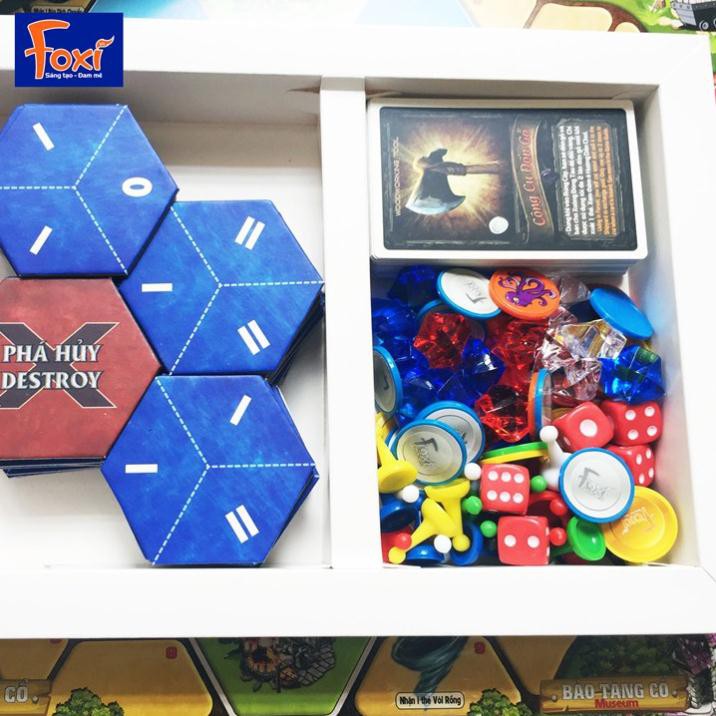 Board game-Đi tìm kho báu phần 3 Foxi-Đồ chơi gia đình tương tác-Phù hợp với mọi lứa tuổi-Tăng khả năng tư duy sáng tạo