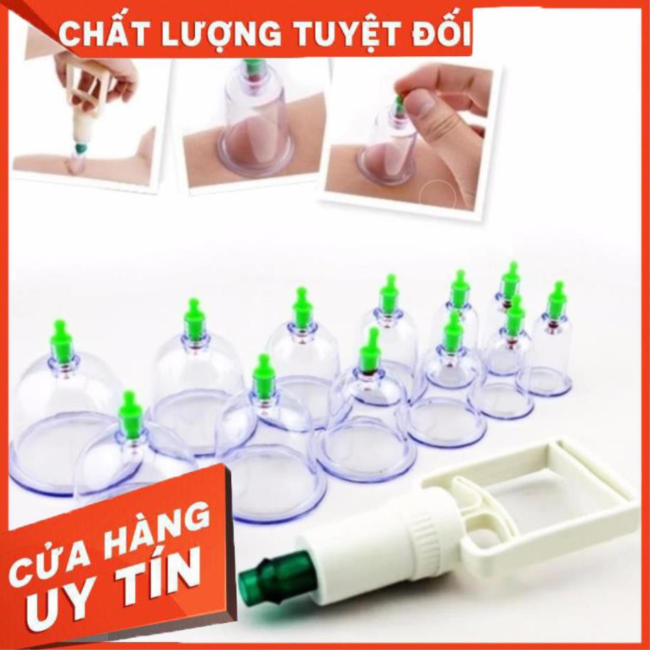 [XẢ KHO+FREE SHIP]  Bộ giác hơi 12 món không dùng lửa