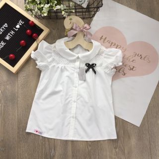 Combo Áo somi trắng cho bé gái size 6 -10