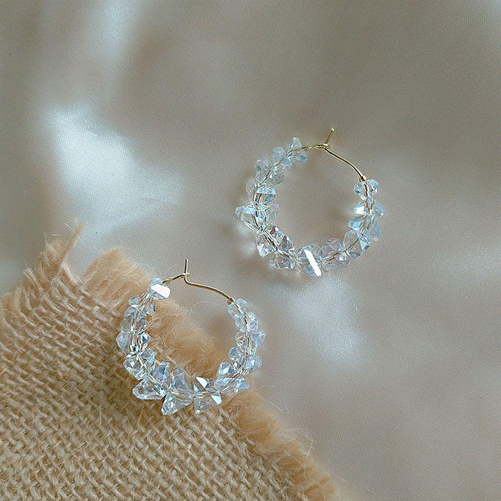 Hoa Tai Dáng Dài Hình Tròn Bằng Acrylic Thời Trang Cho Nữ|Trang Sức