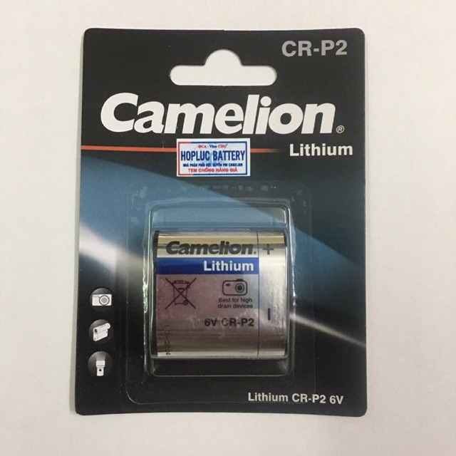 Pin CR-P2 6V Lithium Camelion Chính Hãng Vỉ 1 Viên