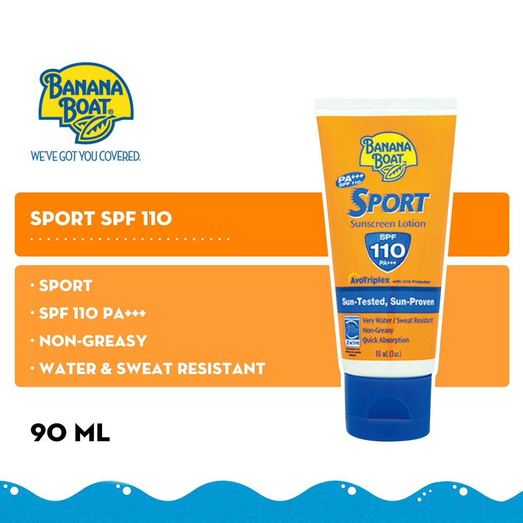 Kem Chống Nắng thể thao Banana Boat Ultra Sport Sunscreen Lotion SPF 50-110 90ml (Mỹ)