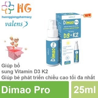 Dimao Pro D3K2 bổ sung Vitamin D3 K2 MK7 tăng cường hấp thu Canxi giúp