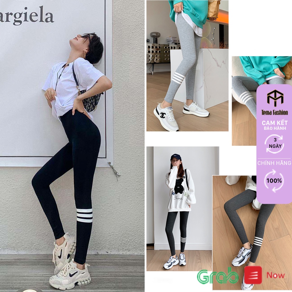 Quần legging tất len tăm TEMA - quần legging dài cạp cao gen bụng hàng Quảng Châu loại 1 dày dặn co giãn