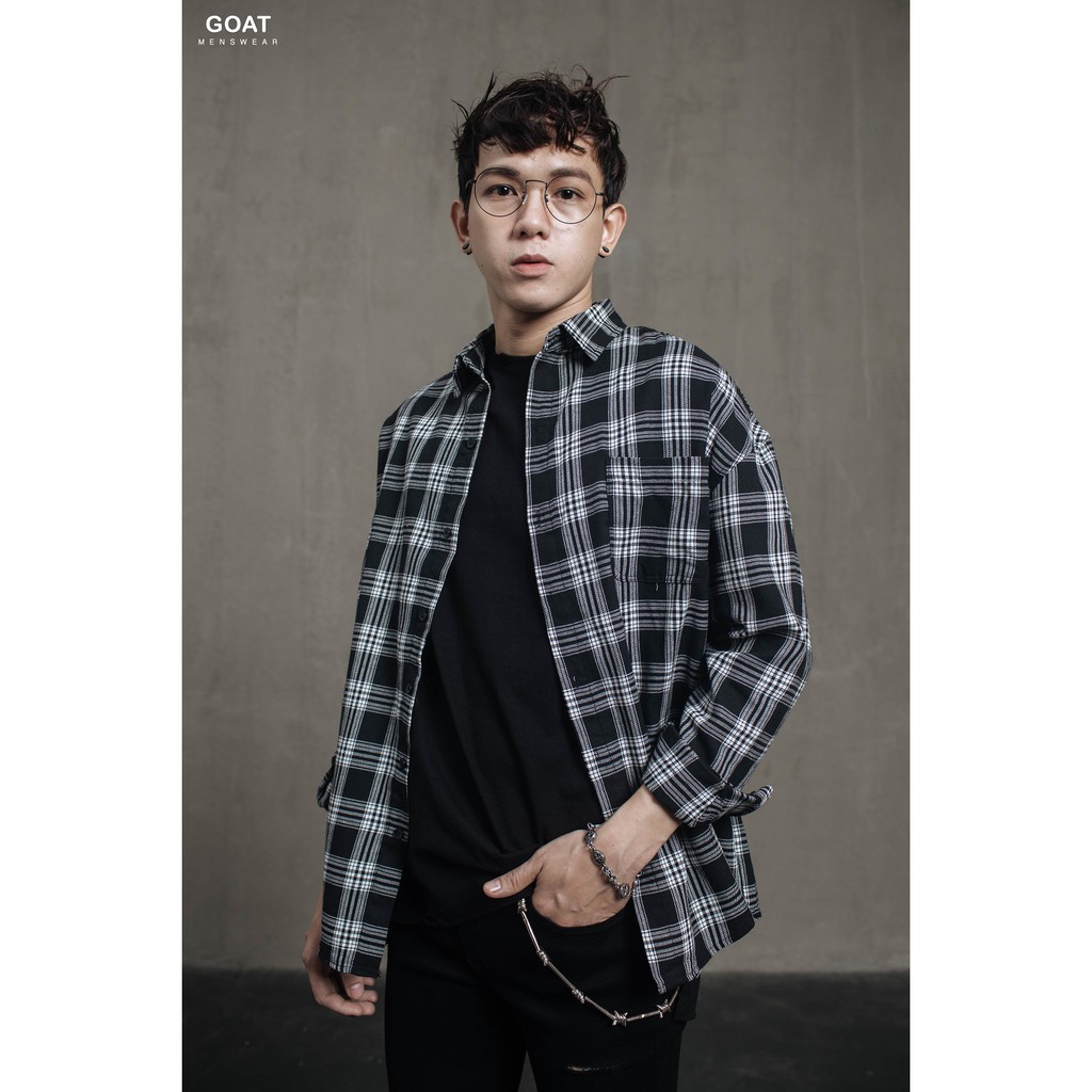 Áo Sơ Mi Kẻ Sọc Caro Nam GOAT MENSWEAR