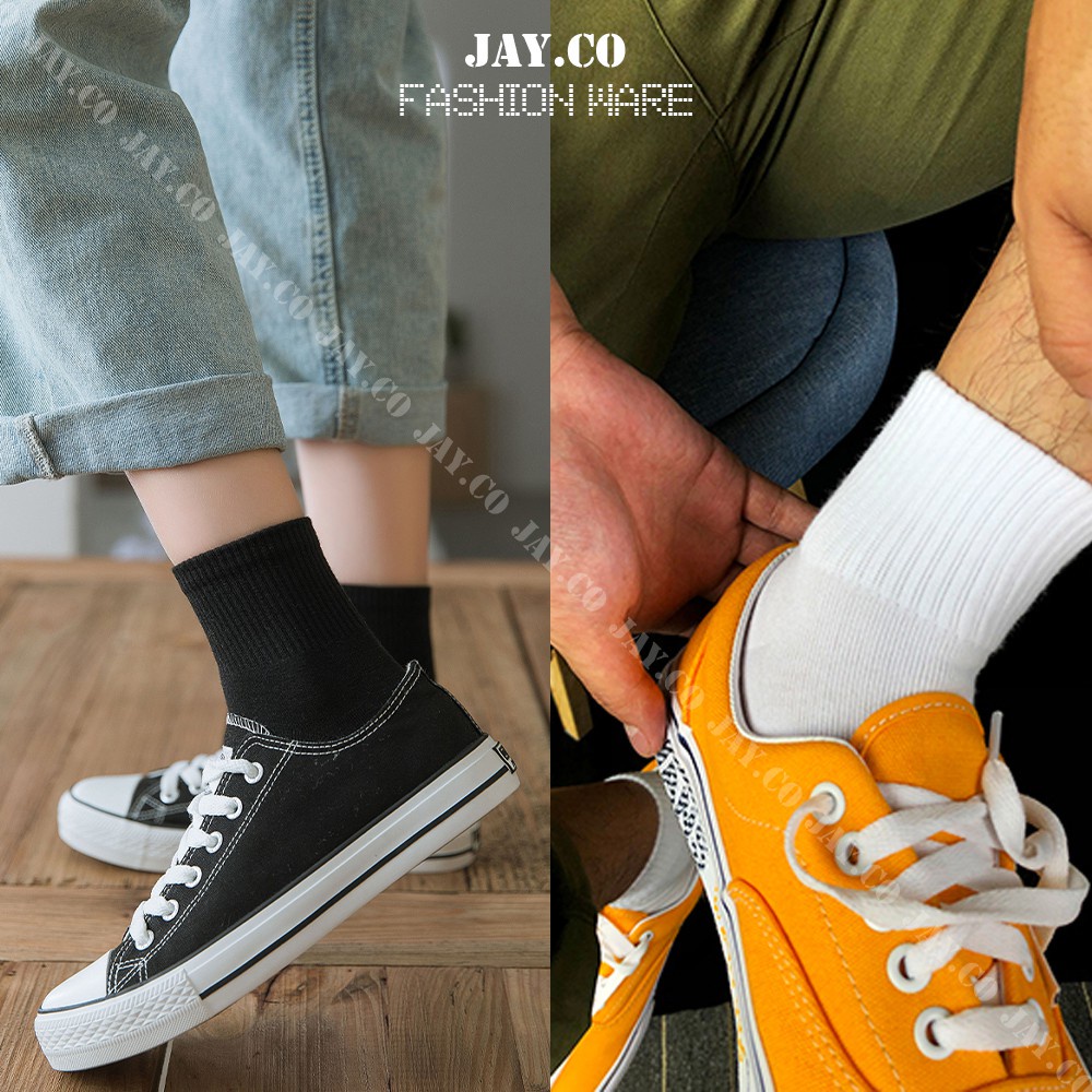 Vớ Cotton Đơn Giản Unisex