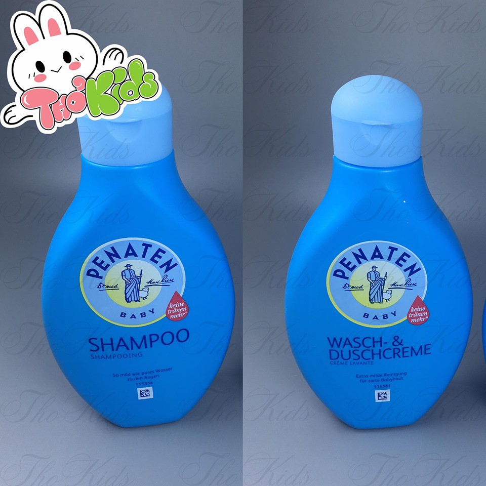 Dầu Gội Và Sữa Tắm Penaten 400ml - Hàng Nội Địa Đức, Có Bill