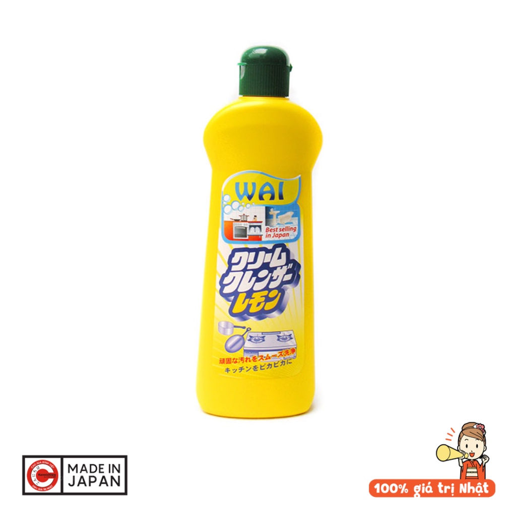 Dung dịch tẩy rửa đa năng (đồ bếp) WAI hương chanh chai 400g - 4904112825994