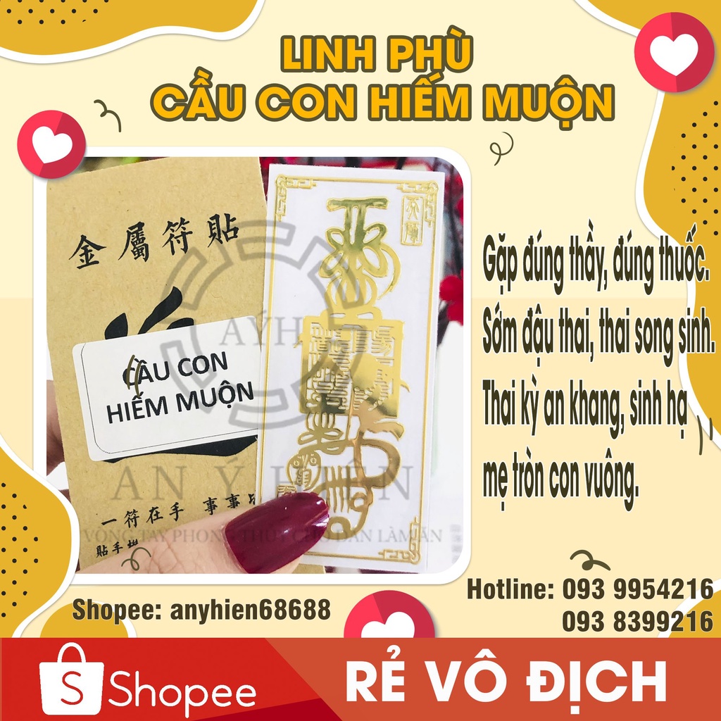 ( ĐẶC BIỆT Thầy người Hoa làm) Lá dán Cầu con hiếm muộn