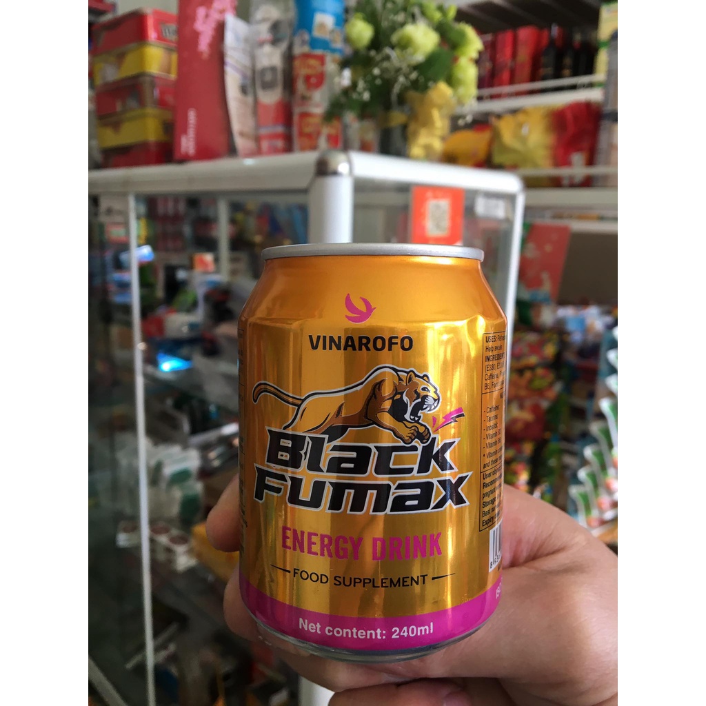 Nước uống tăng lực Black Pumax lon 240ml