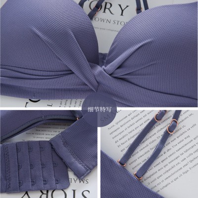 Set đồ lót không gọng nâng ngực nhẹ nhàng - Áo lót nữ nhún nơ thông hơi sexy shop BUKI