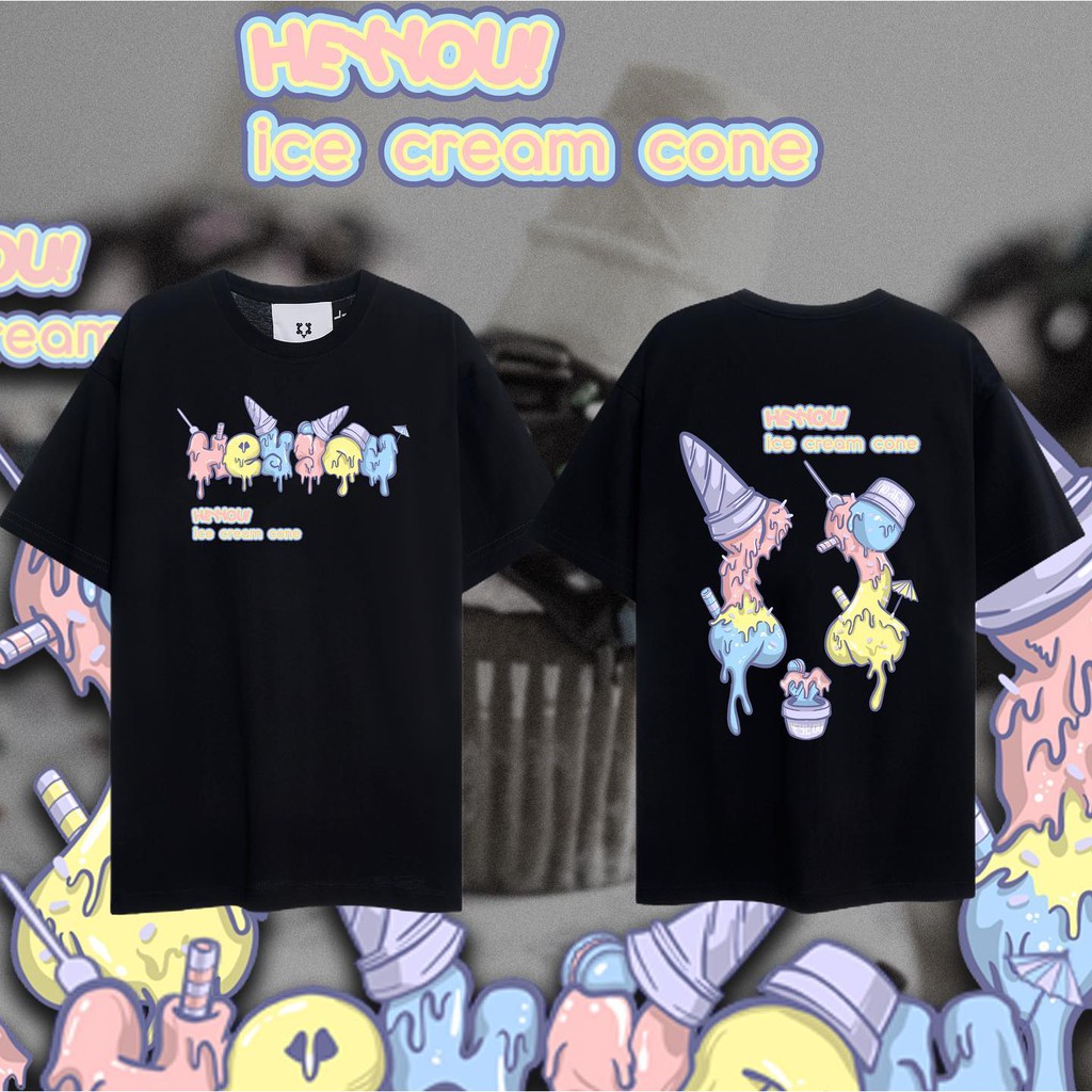 Áo thun tay lỡ Unisex aossi , áo phong form rộng heyyou 101