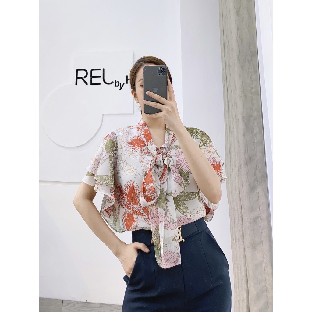 Set sale 50% quần baggy đai B và áo tơ tay tiên