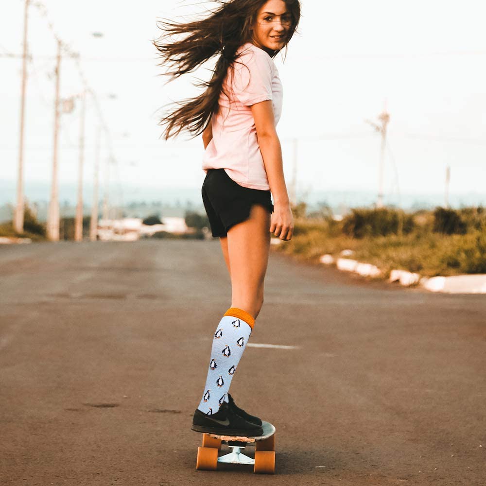 Vớ Nén Thể Thao Cổ Cao Cho Nam Nữ