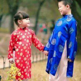 Áo dài trẻ em Thái Tuấn -3048