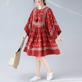 Váy Phong Cách Boho Màu Đỏ