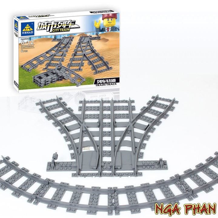 Đường Ray Tàu Lửa City Đồ Chơi Xếp Hình Lắp Ráp Lego Kazi