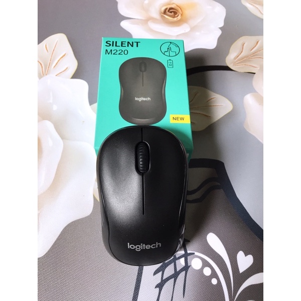 Chuột Máy Tính Không Dây Logitech M220 Không Tiếng Động- Có Công Tắc On/Off - Độ Nhạy Cao