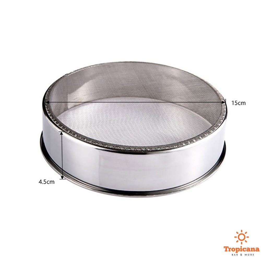 Rây bột tròn Inox 15cm