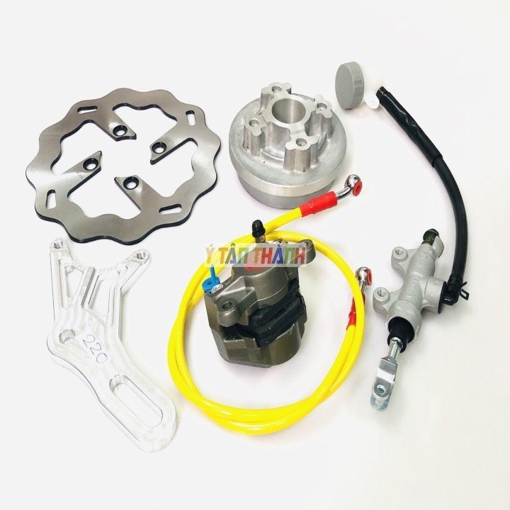 Bộ Đĩa Sau Wave Heo Rembo Xám Đĩa 220Mm V3 MS1271
