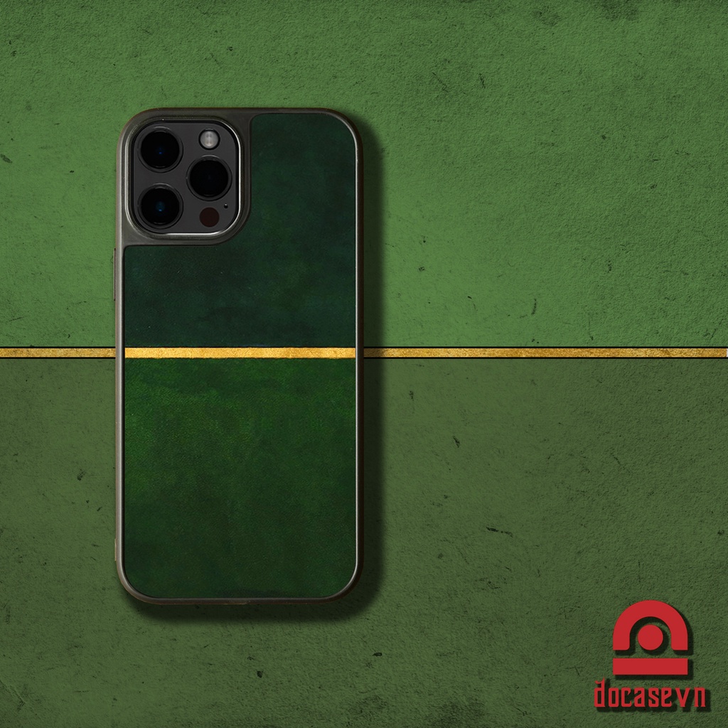 Ốp da Đỏ Case - Mẫu The Line Xanh - Ốp iphone/samsung - Docase.vn