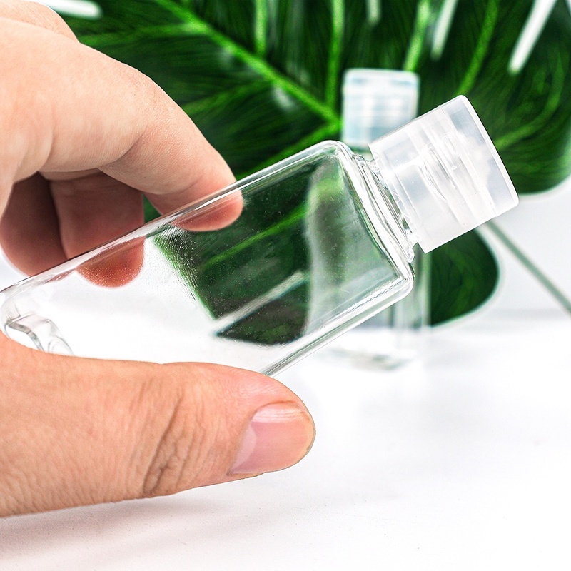 Chai Đựng Gel Rửa Tay Mini Trong Suốt Có Nắp Lật Tiện Dụng